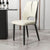 Modern Luxury Square Cushion Leather Carbon Steel Dining Chair Backrest For Dining Room