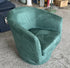 Modern Minimalist Ring Frame Solid Wood Cotton Linen High Density Sponge Accent Chair Backrest Armrest For Living Room
