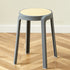 Contemporary Scandinavian Weaving PP Round Stool Dining Chair Backless Stackable For Dining Room