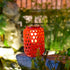 Contemporary Creative Solar Waterproof Lantern Weaving Plastic LED Portable Outdoor Light For Garden