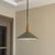 Contemporary Scandinavian Cone Funnel Iron 1-Light Pendant Light For Living Room