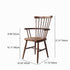 Traditional Vintage Scallop Shape Solid Wood Frame Dining Chair Slat Back Footrest For Dining Room