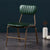 Contemporary Luxury Square PU Leather Upholstered Metal Frame Dining Chair Backrest Armless For Dining Room