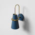 Contemporary Scandinavian Iron Cylinder Horn 1-Light Wall Sconce Lamp For Bedside