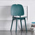 Modern Minimalist Square Frame PP Plastic Dining Chair Backrest For Dining Room