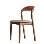 Contemporary Scandinavian Curved Back Ash Wood Sponge Dining Chair Backrest For Dining Room