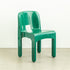 Modern Minimalist Square Plastic Chair Four Legs Backrest For Living Room