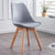 Modern Minimalist Tulip Shape PP Wood Chair Backrest For Living Room