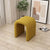 Modern Minimalist U-Shape Lambswool Fabric Foam Steel Chair For Living Room