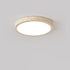 Modern Minimalist Round Stone Grain Resin Iron LED Flush Mount Ceiling Light For Bedroom