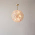 Modern Art Deco Cinquefoil Spherical Cylindrical Glass Iron 6/8 Light Chandelier For Living Room