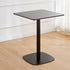 Contemporary Nordic Round Square Wood Iron End Table 1-Tier For Living Room