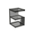 Modern Minimalist Acrylic Geometric Square End Table 3-Tier For Living Room