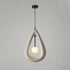 Contemporary Creative Teardrop Orb Iron Resin 1-Light Pendant Light For Dining Room