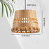 Traditional Chinese Round Dome Bamboo Weaving Hollow 1-Light Pendant Light For Living Room