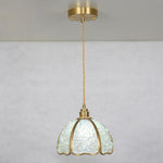 Modern Art Deco Half Round Ball Copper Crystal 1-Light Pendant Light For Dining Room