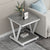 Modern Simplicity Square Slab Steel End Table 2-Tier For Living Room