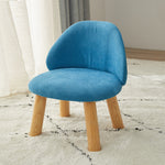 Contemporary Nordic Fabric Round Footstool Backrest For Entryways