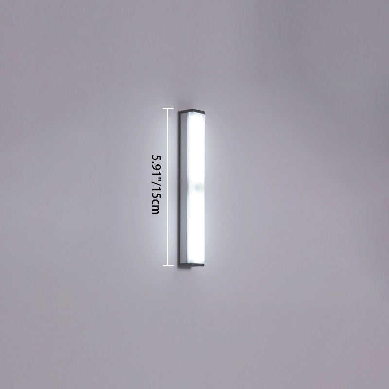 Modern Simplicity Long Cylinder Aluminum Acrylic LED Wall Sconce Lamp For Living Room