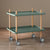 Modern Minimalist Square Countertop PP Plate Solid Wood Metal Coffee Table 2-Shelf For Living Room