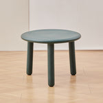 Modern Minimalist Round Tabletop Plastic Coffee Table 3-Leg For Living Room