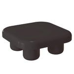 Modern Minimalist Square Tabletop Medium-density Fiberboard Acrylic Coffee Table 4-Leg For Living Room