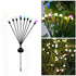 Contemporary Creative Waterproof Solar Multi Head Flowery Small Orb Plastic LED Outdoor Light For Garden