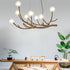 Contemporary Creative Ball-in-Ball Tree Branch Hardware Glass 8/12/16/20 Light Chandelier For Living Room