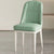 Modern Minimalist Square Rectangle PU Leather Carbon Steel Dining Chair Backrest For Dining Room