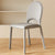 Modern Minimalist Square Oval Back Leather Carbon Steel Dining Chair For Dining Room
