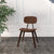 Contemporary Scandinavian Square Wood Iron Chair Backrest Armless For Living Room