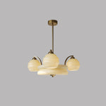 Modern Mid-Century Branch Curved Rod Round Orb Iron Glass 4/6/8 Light Chandelier For Living Room