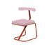 Contemporary Scandinavian Square Cushion Leather Velvet Iron Dining Chair Backrest For Dining Room