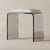 Modern Minimalist Rectangular Acrylic Leather Vanity Stool For Bedroom