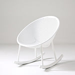 Contemporary Creative Oval PP Plastic Chair Backrest Armrest For Living Room
