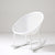 Contemporary Creative Oval PP Plastic Chair Backrest Armrest For Living Room
