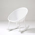 Contemporary Creative Oval PP Plastic Chair Backrest Armrest For Living Room