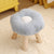 Contemporary Creative Flower Shape Velvet Footstool For Entryways