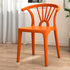 Contemporary Scandinavian Arc Plastic Stackable Dining Chair Backrest For Dining Room