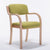 Contemporary Nordic Wood Cotton Linen Fabric Leather Velvet Sponge Square Dining Chair Backrest Armrest For Dining Room