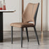 Contemporary Luxury Square Microfiber Leather Carbon Steel Dining Chair Backrest For Dining Room