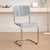 Modern Simplicity PP Carbon Steel Square Dining Chair Backrest For Dining Room