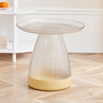 Contemporary Scandinavian PET Geometric Circle Coffee Table For Living Room