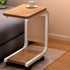 Modern Minimalist Square Tabletop Density Board Metal Side Table 1-Storage For Living Room