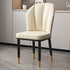 Modern Luxury PU Leather Padded Dining Chair Wing Backrest Armless For Dining Room
