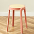 Contemporary Scandinavian Weaving PP Round Stool Dining Chair Backless Stackable For Dining Room