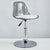 Modern Minimalist Square Round Cylinder Base Metal PET Bar Stool Backrest Footrest For Dining Room