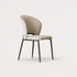 Modern Minimalist Microfiber Leather Carbon Steel Square Curved Dining Chair Backrest For Dining Room