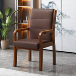 Modern Luxury Rectangular Wood Fabric Leather Chair Backrest Armrest For Living Room