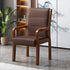 Modern Luxury Rectangular Wood Fabric Leather Chair Backrest Armrest For Living Room